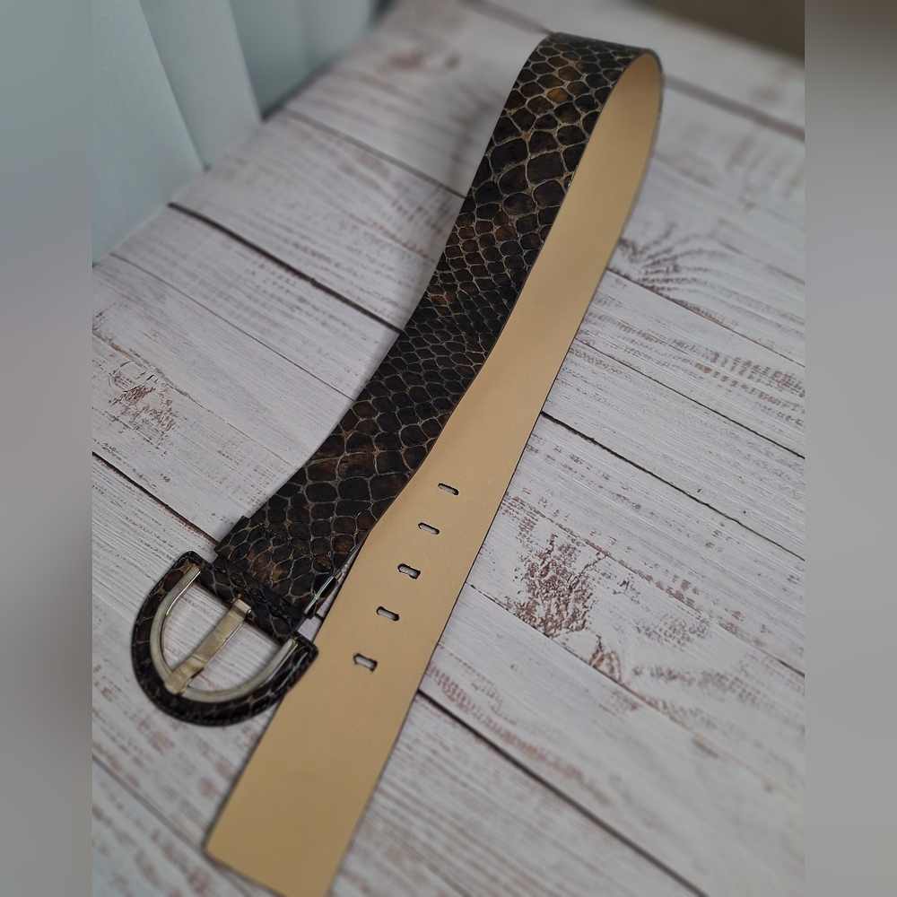 Banana Republic Python Print Genuine Italian Leat… - image 8